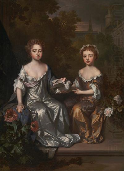 Portrait of Henrietta and Mary Hyde, Willem Wissing